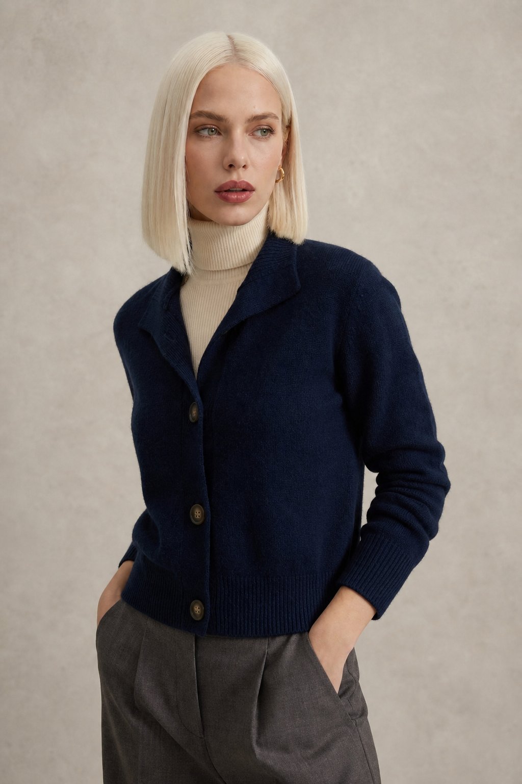 Malia | Strickjacke Damen mit Zierknöpfen