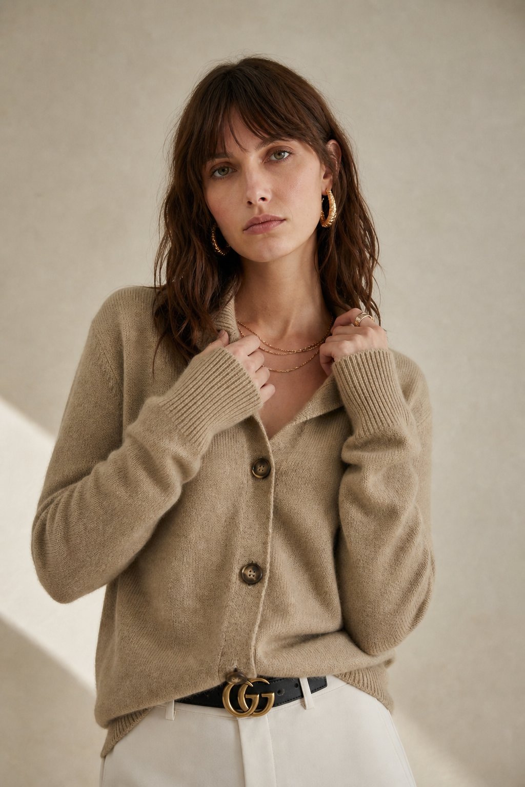 Malia | Strickjacke Damen mit Zierknöpfen