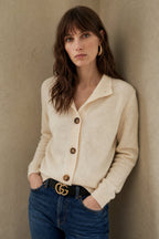 Malia | Strickjacke Damen mit Zierknöpfen