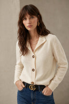 Malia | Strickjacke Damen mit Zierknöpfen