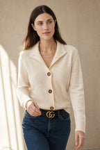 Malia | Strickjacke Damen mit Zierknöpfen