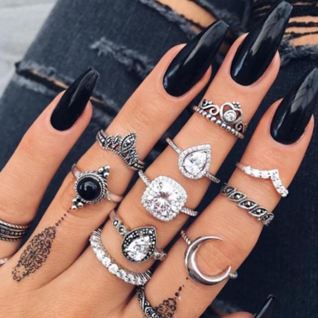 Einzigartiges Ring Set: 8 bis 12 Stück