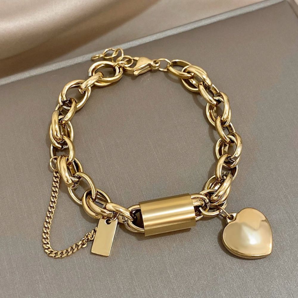 Love Link Goldenes Armband