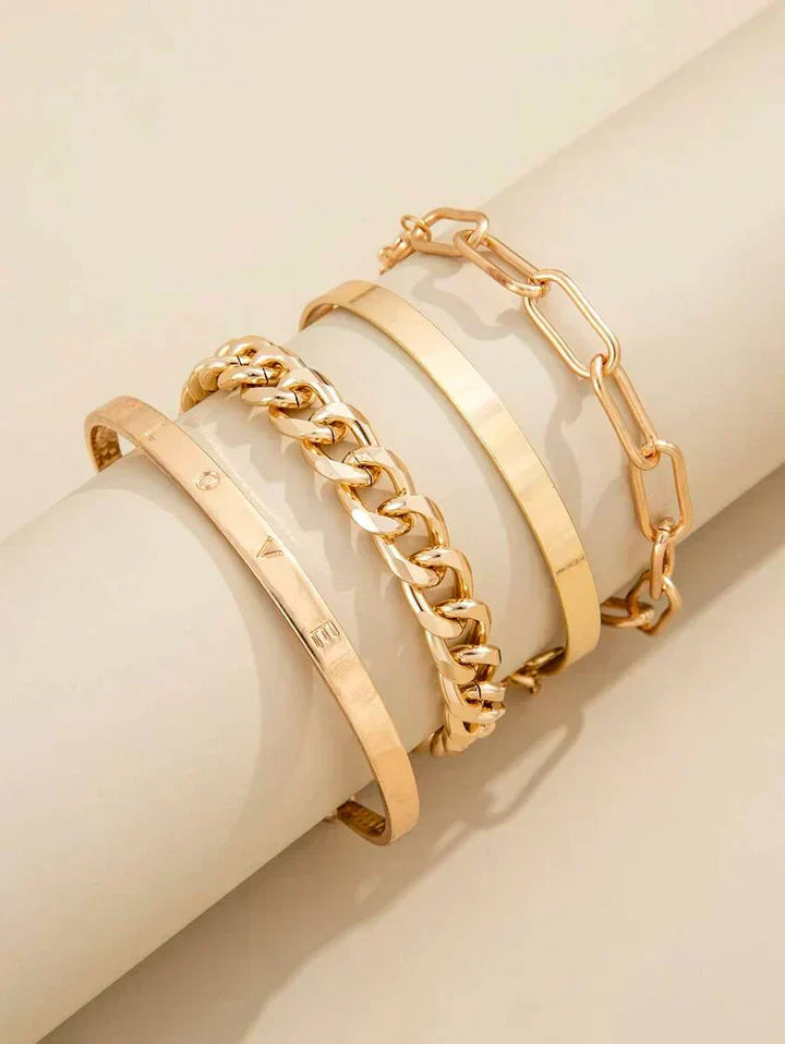 Anspruchsvolles Elan Mercer Armband Set aus Weißgold