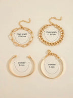 Anspruchsvolles Elan Mercer Armband Set aus Weißgold