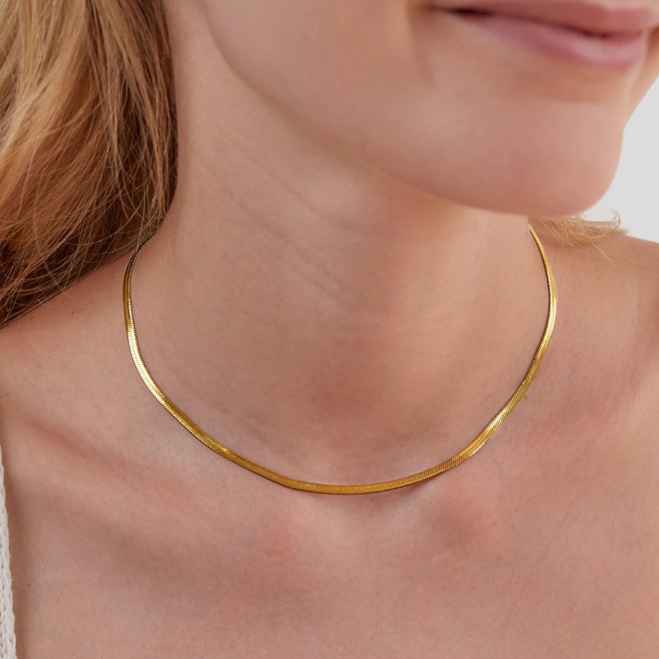 Schlangen Kette Gold Halskette