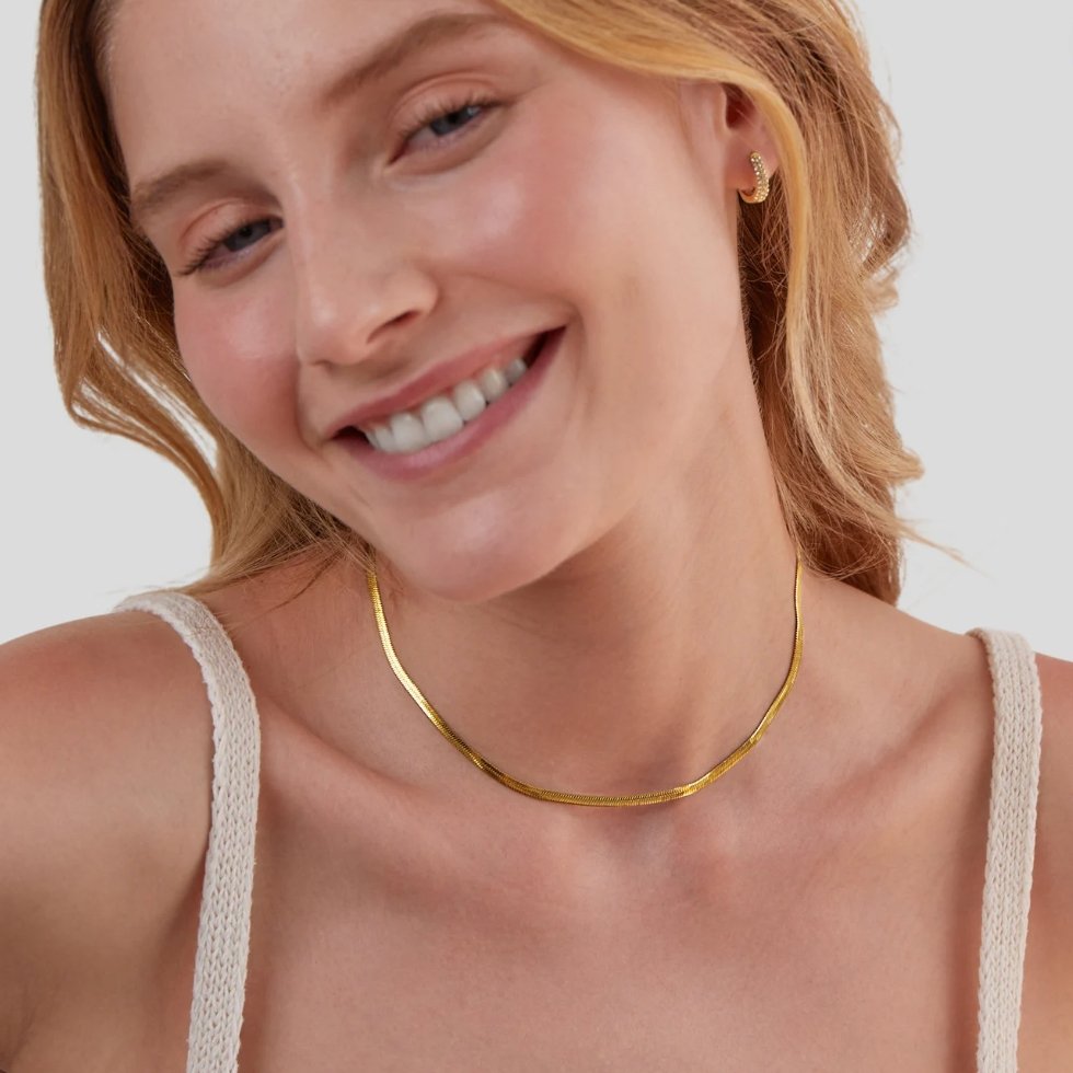 Schlangen Kette Gold Halskette