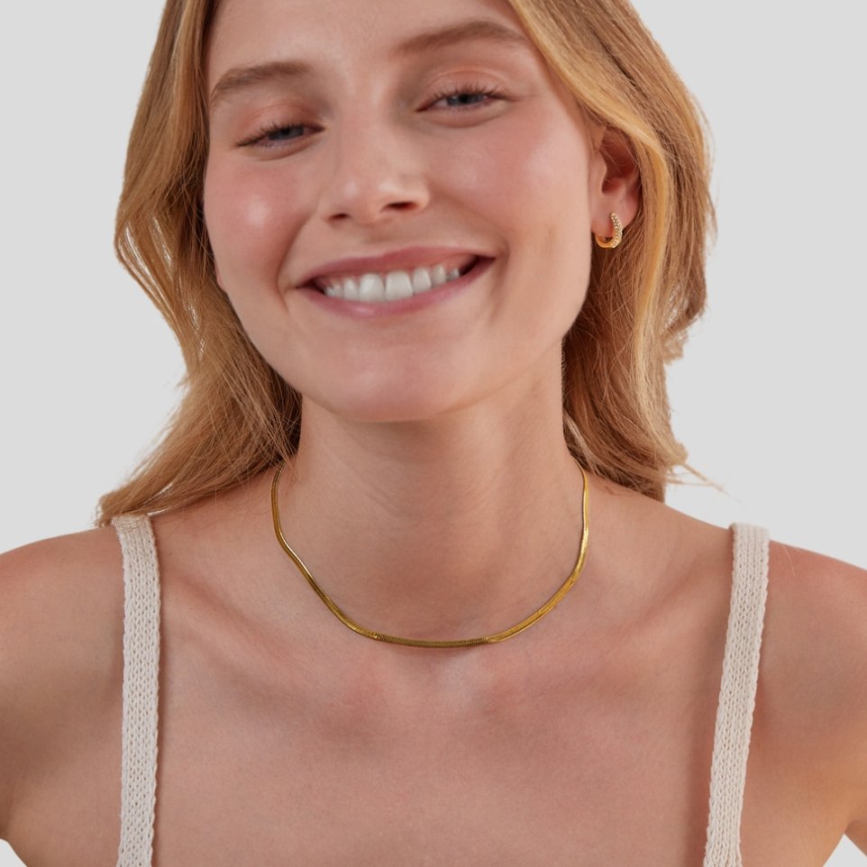 Schlangen Kette Gold Halskette