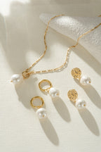 Elegante Goldene Perlen Halskette