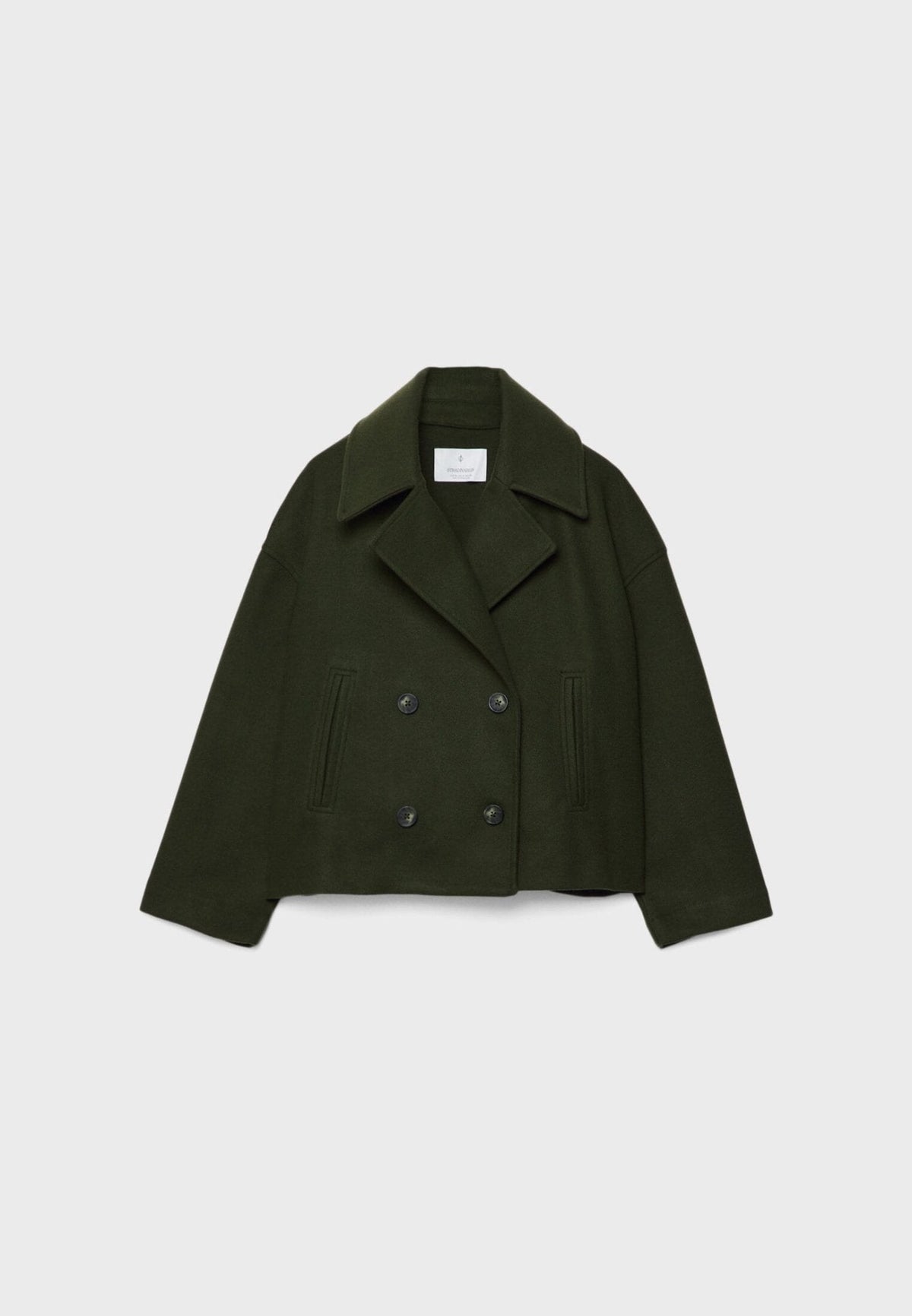 Damen Kurze Jacke Zweireihig
