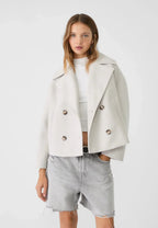 Damen Kurze Jacke Zweireihig