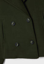 Damen Kurze Jacke Zweireihig