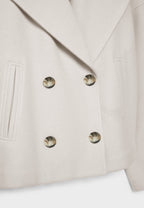 Damen Kurze Jacke Zweireihig