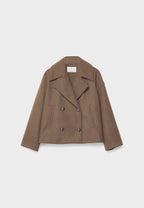 Damen Kurze Jacke Zweireihig