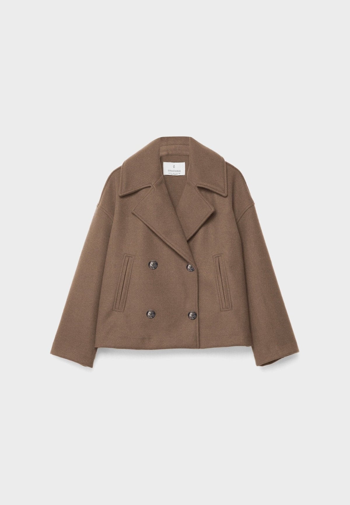 Damen Kurze Jacke Zweireihig