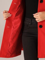 Maja | Damen Midi Mantel mit Reverskragen